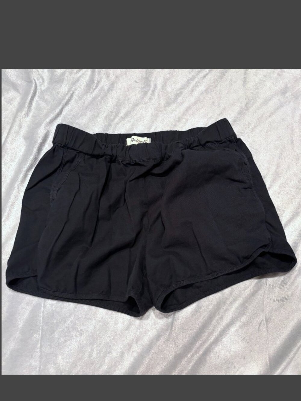 Madewell Black Pull-On Elastic Waist Shorts